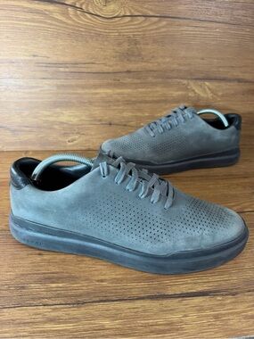 Cole Haan GrandPro Rally Laser Cut Sneaker Gray Ironstone Mens Size 10.5 Shoes
